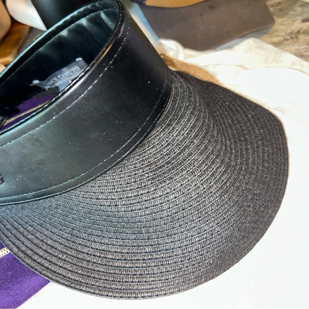 Vince Camuto Elegant Black Visor